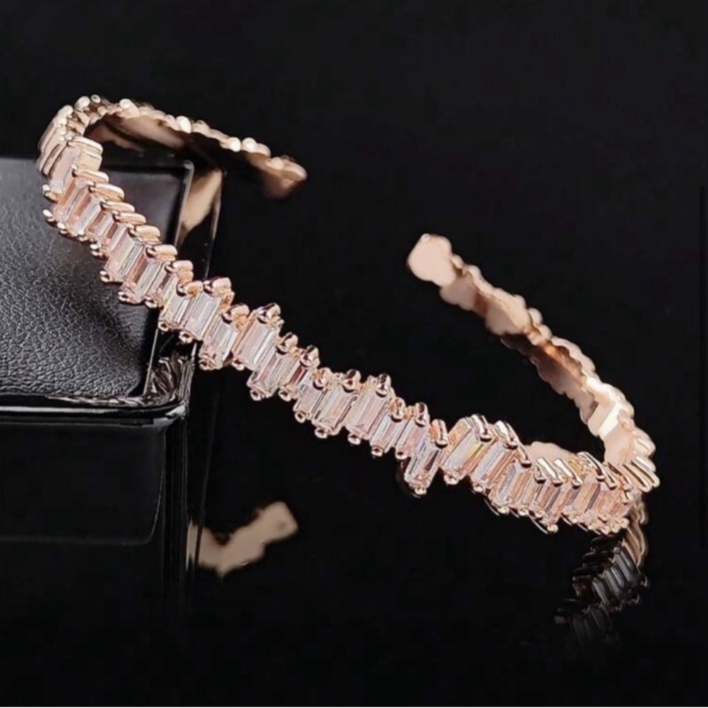 Rose Gold Ice Princess Rhinestone Bracelet - Picture 4 of 6